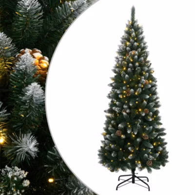 Sapin de Noël artificiel 150 LED 150 cm vidaXL