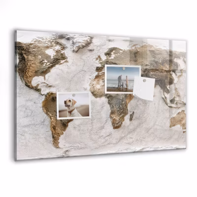Tableau Magnétique Mural Tulup 60×40 cm Carte du vieux monde Idéal Bureau Et Maison