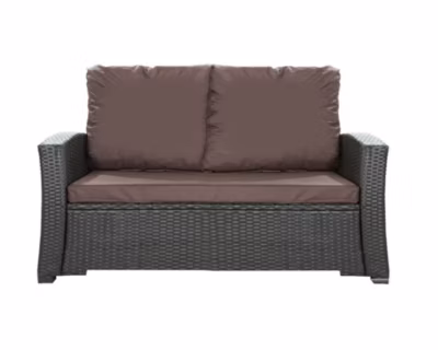 Coussins de canapé meubles de jardin en résine tressée Marron, Coussins balançoire 130x60x50cm Coussin de banc extérieur -Mix