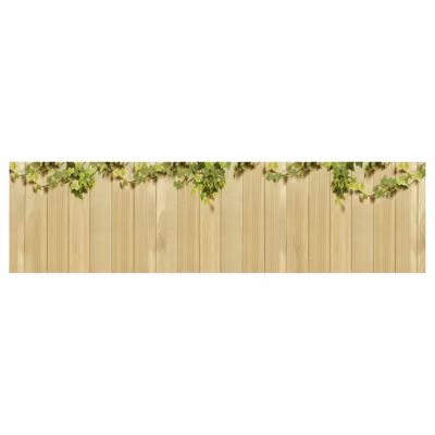 Brise vue imprimé BOIS VERT, H.0.8 x L.3 m, 100% occultant, Made in France par Scenolia + kit de fixation offert