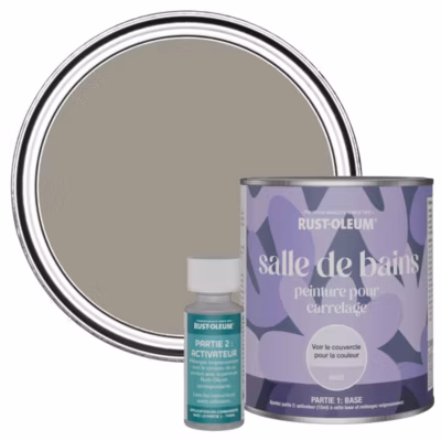 Peinture Marron pour carrelage de Salle de Bain, Mate – RUST-OLEUM – Truffe 750ml