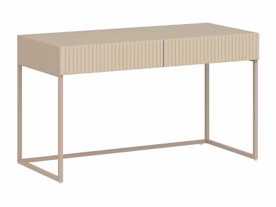 Bureau avec 2 tiroirs – Beige – CALDRIN