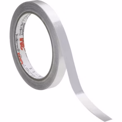 3M Scotch 1170 Ruban de blindage conducteur aluminium argent 12 mm x 16,5 m
