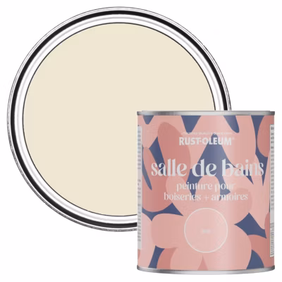 Peinture Beige pour Boiseries de Salle de Bains, Mate – RUST-OLEUM – Calcaire 750ml