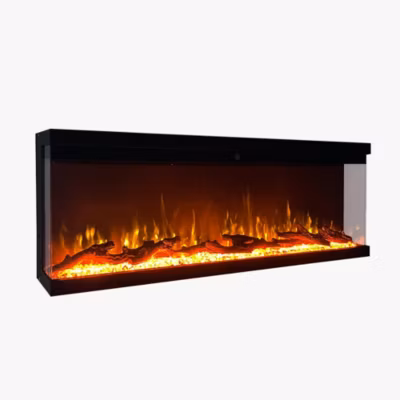 Cheminée électrique encastrable frankystar BOSTON130 127 cm noire 750/1500 W