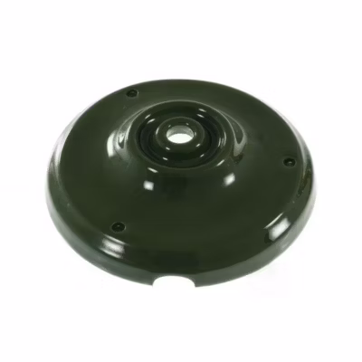 Rosace Plafond Porcelaine Verte Vintage  Fixation unique avec Passage de Câble – Alliant Esthétique et Fonctionnalité