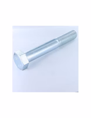 Corps de boulon filetage partiel Tête hexagonale TH M33X120 Classe 8.8 Acier zingué blanc – 1 pièce