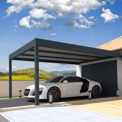 Carport isotoit MODERN Gris anthracite 5,02×4,50m