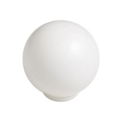 Bouton de meuble   boule abs diamètre 29 mm blanc mat lot de 50 piéces