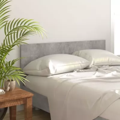 vidaXL Tête de lit Gris béton 160×1,5×80 cm Bois d&rsquo;ingénierie 811038