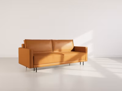 Charlie – Canapé droit 3 places convertible avec coffre en simili – Lisa Design