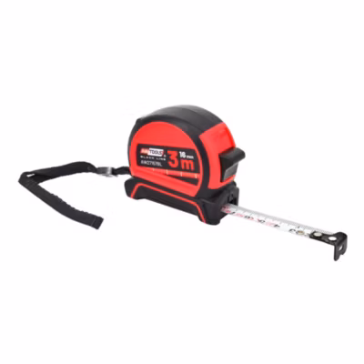 AW Tools – Mètre ruban motif/style Rouleau Rouge / Noir (Taille unique)