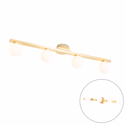 Plafonnier moderne en laiton IP44 4 lumières – Cederic