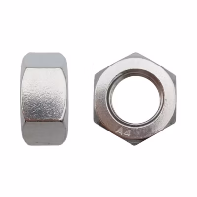 100 Ecrous Hexagonaux Bas M16 mm – DIN 439 – Inox A4 – D-Work