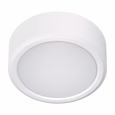 Xanlite – Spot encastrable/en saillie LED rond, extra plat, cons. 6W, 800 lumens, CCT, IP44, Blanc – KSDOP400RBIPCCT