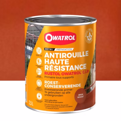 Primaire antirouille haute résistance Owatrol RUSTOL OWATROL CIP Brun-Rouge (ow8) 2.5 litres
