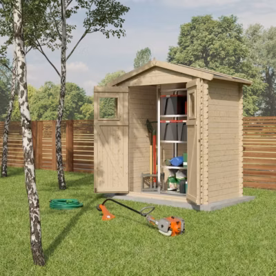 Abri de jardin – bois brut – 2,3 m²