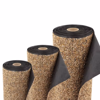 Bâche gravillonnée 20 m x 1 m de large pour les bords de jardin,sable Aquagart