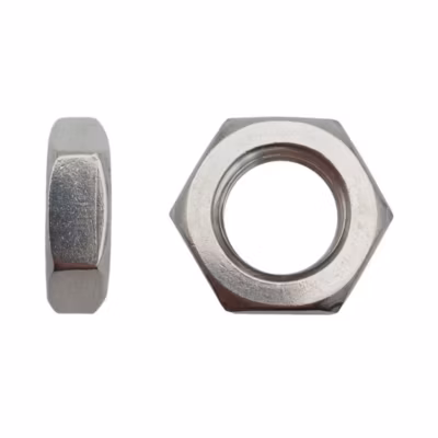 100 Ecrous Hexagonaux Bas M12 mm – DIN 439 – Inox A2 – D-Work