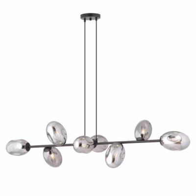 Lampe suspendue PANDORA 8 BL GRAFIT, Emibig Lighting, Fabriqué en EU