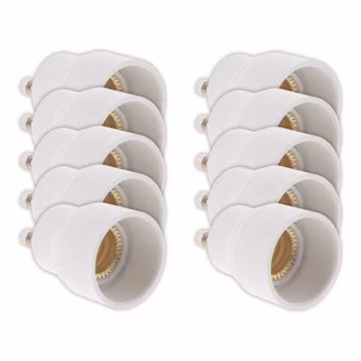 10 Adaptateurs de douille GU40 vers E14 à baïonnette – Zenitech