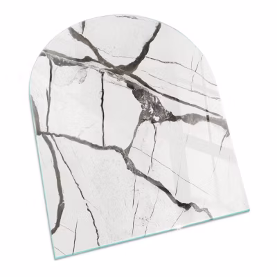 Plaque de protection Tulup 80×70 cm Modèle de veine de marbre 1 pc