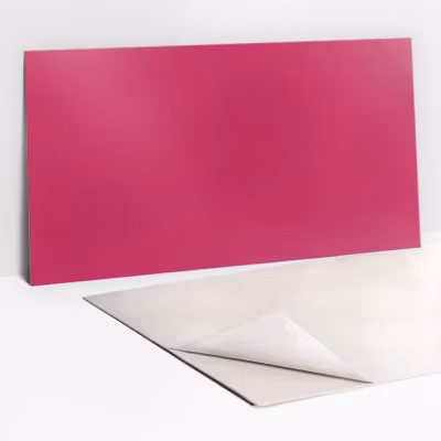 Panneau autocollant Tulup 100×50 cm Couleur rose 1 pcs