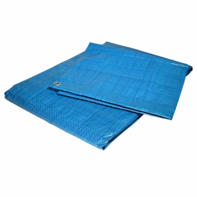 Bâche Peinture 2×3 m – TECPLAST – EC80PE – Bleue – Economique – Bâche de protection Peinture pour sol et meuble