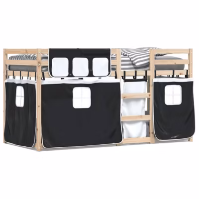 Cadre de lit, Lit superposé sans matelas 75×190 cm bois de pin massif