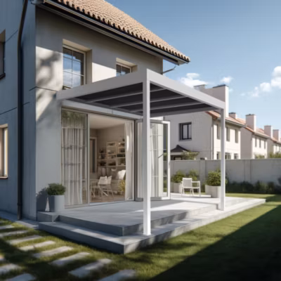 Pergola HAPESIRE Isotoit 6,26×3,00m (Blanc)