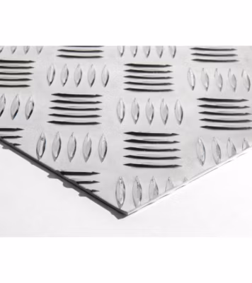 Plaque Aluminium Strié, ép. 2/3mm, Hauteur 25cm x Largeur 70cm