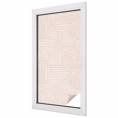 Film Ddépoli Autoadhésif Wallfluent 50×100 cm Protège efficacement l&rsquo;intimité Motif Géométrique 1 rol.