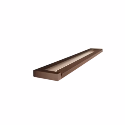Applique murale LED Slim 18 W, CCT 2700 K-4000K, L. 59,2 cm, Orientable, 1440 lm, IP20 – Perenz – Marron métallisé