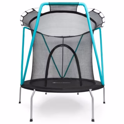 Trampoline enfant avec filet de sécurité, Diamètre 167cm Zippée-Trampoline enfant 3-8 ans acier galvanisé- max 25 kg