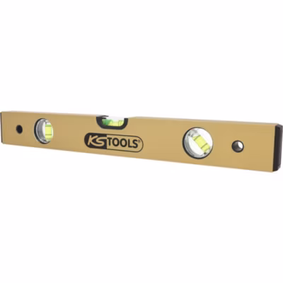 KS Tools – 204.5400 – Niveau rectangulaire en aluminium anodisé 3 fioles, L.400 mm