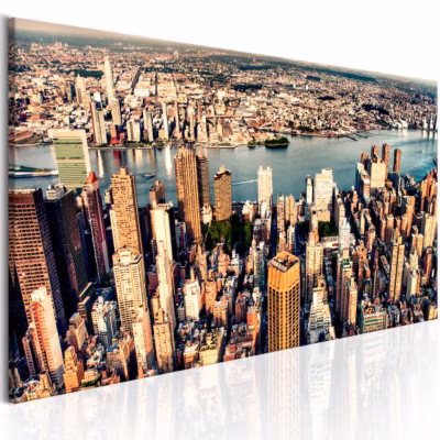 Tableau Villes Panorama of New York 120×40 cm
