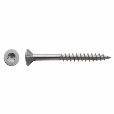 100 Vis Bois Tête Fraisée Torx T30 F/Partiel 6 x 140 mm – Inox A2 – D-Work