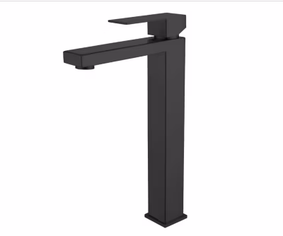 Robinet de lavabo surélevé 13 en laiton noir collection Alphée