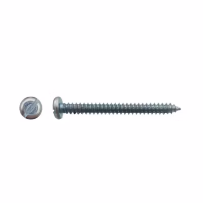 1000 Vis à Tôle Tête Cylindrique Fendue 4.2 x 15.9 mm – DIN 7971 – Zingué blanc – D-Work