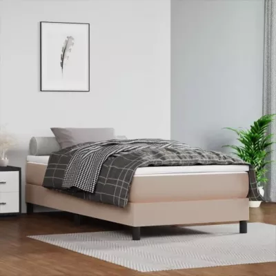 347727 vidaXL Matelas de lit à ressorts ensachés Cappuccino 90×200 cm epaisseur 20 cm