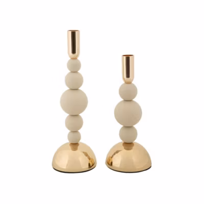 Bougeoir en métal Holder (Lot de 2)