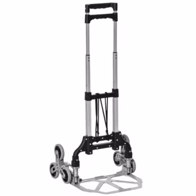Diable d&rsquo;escalier en aluminium 2 x 3 roues charge 70 kg