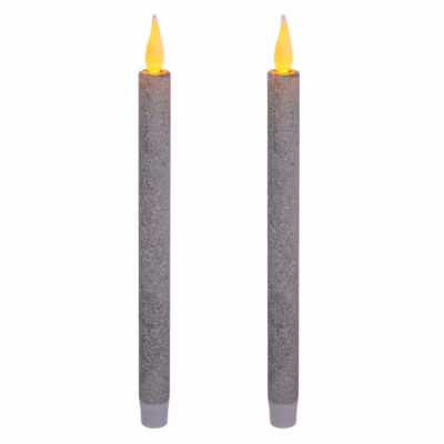 Bougies bâton led colorama de noël lot de 2 – feeric lights & christmas