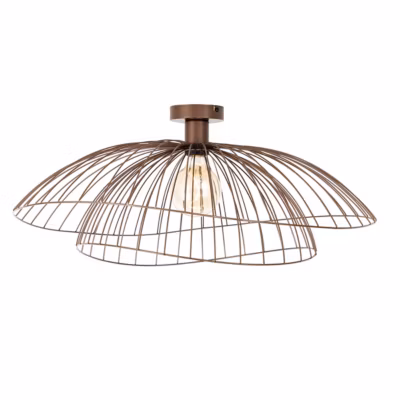 Plafonnier design bronze 45 cm – Pua