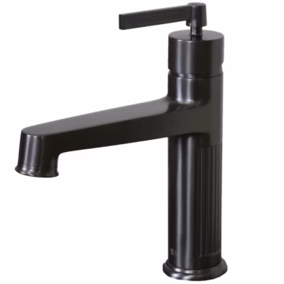 Mitigeur de lavabo bas gris gun métal Essebagno Louxor