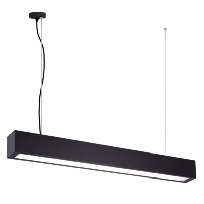 Suspension LED 93 cm noir CCT 24W îlot cuisine moderne réglable
