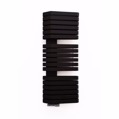 Sèche-serviette eau chaude noir de 730mm de haut et 600mm de large – 672 Watt – IRO730/600SGDNN