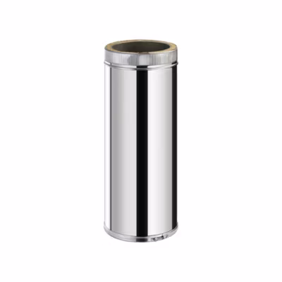TDPI500 Conduit double paroi isolé polycombustible longueur 50 cm Inox diam80 – à l&rsquo;unité
