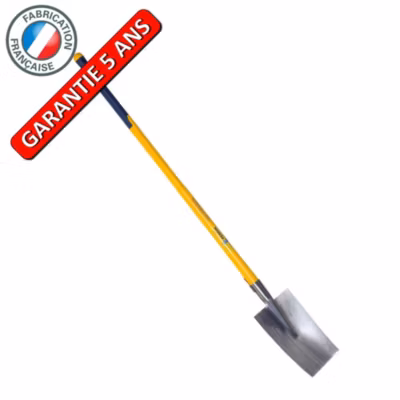 Outils Perrin Louchet poli Senlis de 28 cm emmanché manche composite incassable en fibre de verre