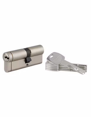 Cylindre double entrée Transit 1, 40x30mm, SNAP côté 30, nickelé, 5 clés – THIRARD